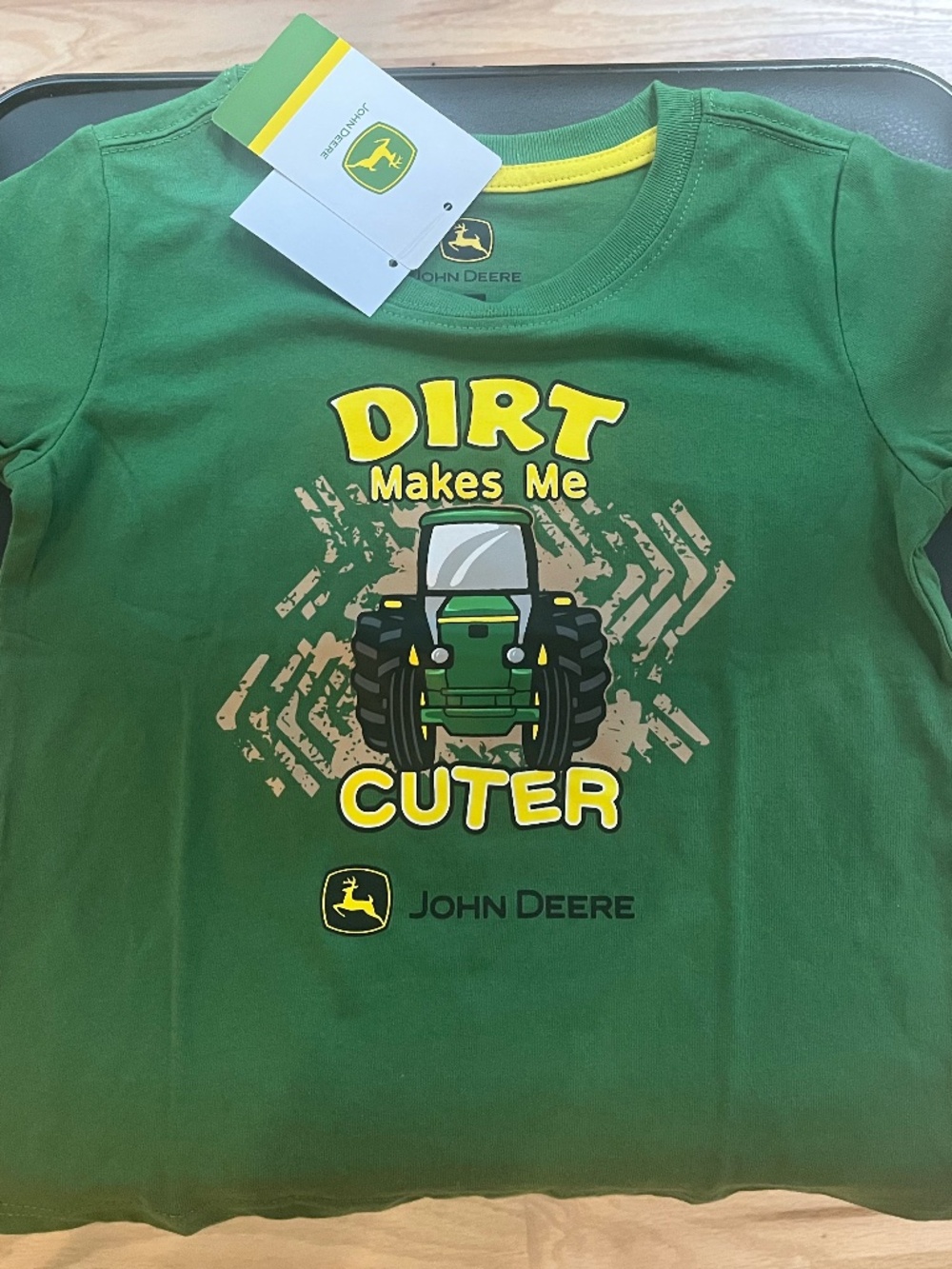 NWT 3T John Deere "Dirt Makes Me Cuter" T-shirt